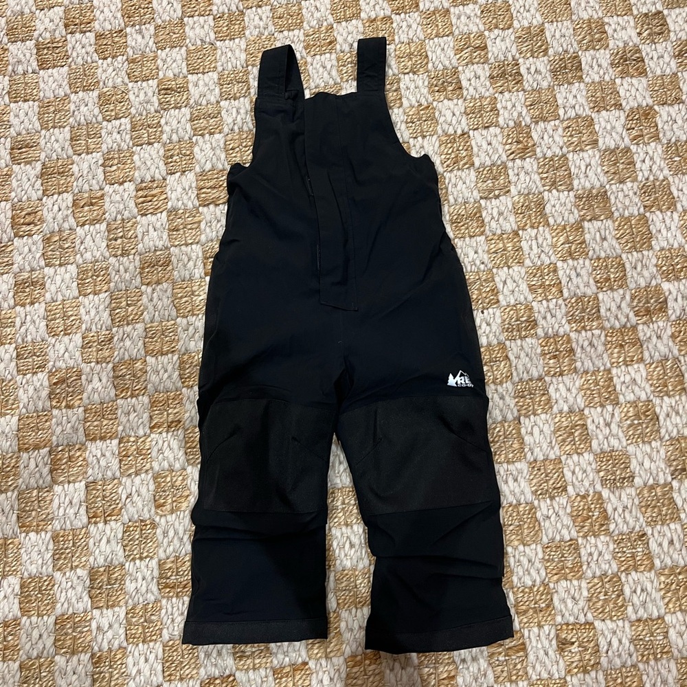Black Toddler Snow Bib (Size 3T)
